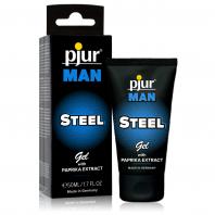 GEL ESTIMULANTE STEEL COM PAPRIKA PJUR MAN 50ML