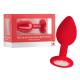 PLUG ANAL DIAMOND BUTT PLUG PEQUENO VERMELHO