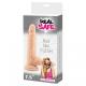 DILDO EM SILICONE REAL SAFE ROD SLIM BRANCO