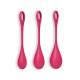 CONJUNTO DE 3 BOLAS KEGEL YONI POWER 1 SATISFYER VERMELHAS