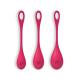 CONJUNTO DE 3 BOLAS KEGEL YONI POWER 1 SATISFYER VERMELHAS