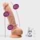 DILDO PREMIUM SILICONE TESSUDO 7" BAUNILHA CRUSHIOUS