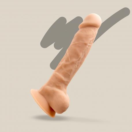 DILDO PREMIUM SILICONE TESSUDO 7" BAUNILHA CRUSHIOUS