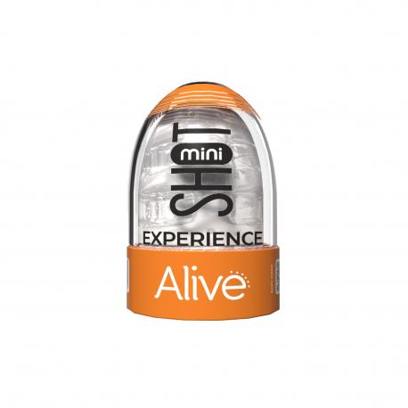 MASTURBADOR MINI SHOT EXPERIENCE ALIVE TRANSPARENTE