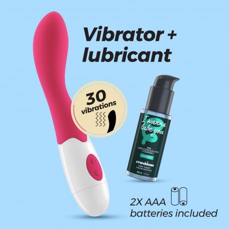 VIBRADOR TWIGLIE COM LUBRIFICANTE À BASE DE ÁGUA INCLUÍDO CRUSHIOUS